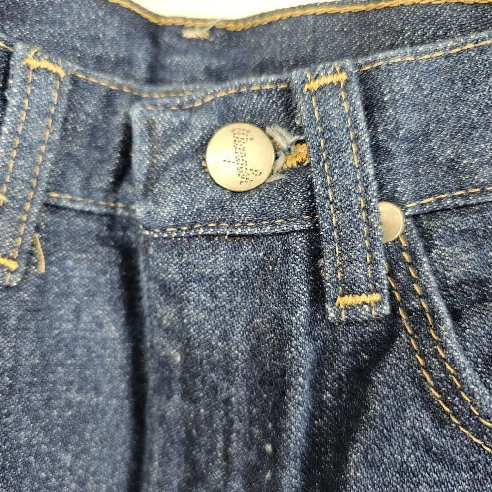 Vintage Wranglers Girls Cowboy Cut Size 10 Slim Western Rodeo Blue Jeans